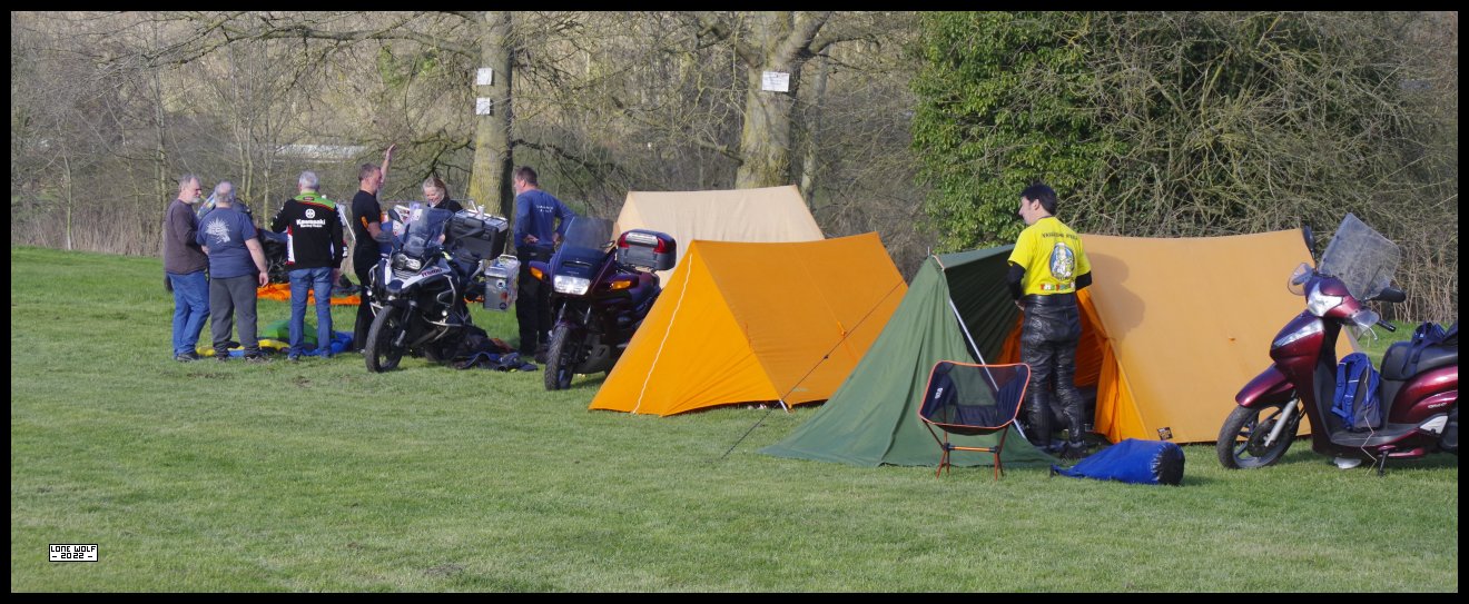Bikes - tents - good grief, it's a rally.