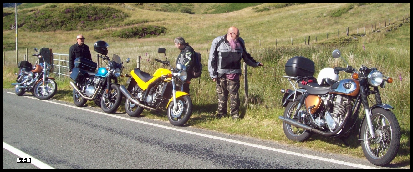 He we are in the middle of Wales.