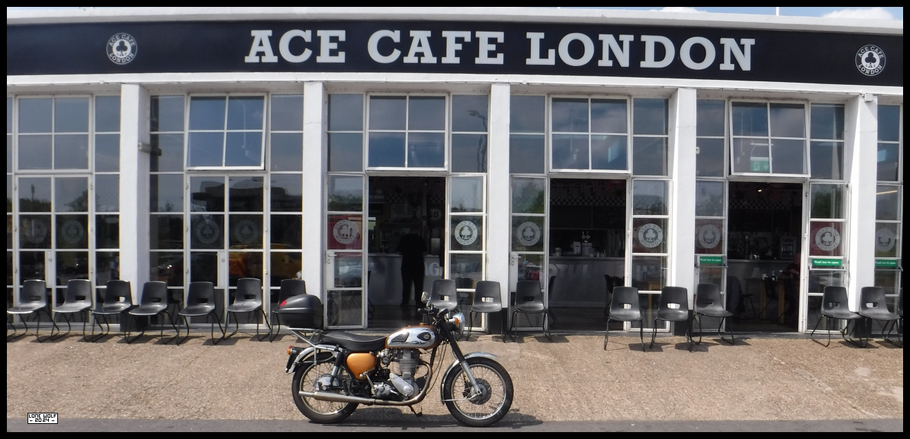 The BSA Gold Star at the Ace Café in London.