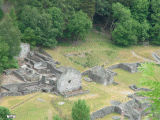 Looking down on the Bryn Tail lead  mine