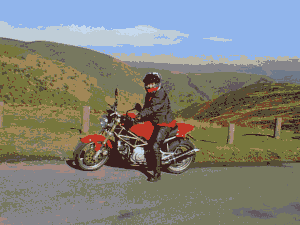 "Oh look.  Kath's got a Ducati"
