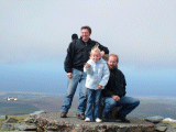 Top of the world - and it ain't half windy.