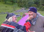 "Rubber faced Roy" being manipulated by Kim.