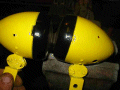 The trike's eyeballs