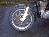 A genuine Brembo front disc braked Enfield