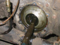 A nice oily shaft - and a large circlip hiding behind it