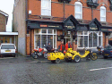 A rainy Sunday - outside the Rising Sun.