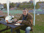 "Firkin" feeds his face.............but with what ?